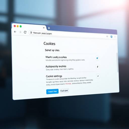 Interface d'un navigateur web montrant les param&egrave;tres des cookies