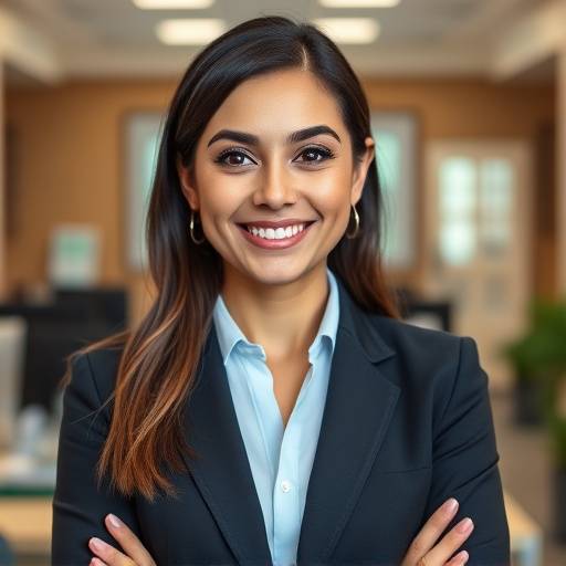 Portrait professionnel de Sophie Moreau, conseill&egrave;re client&egrave;le
